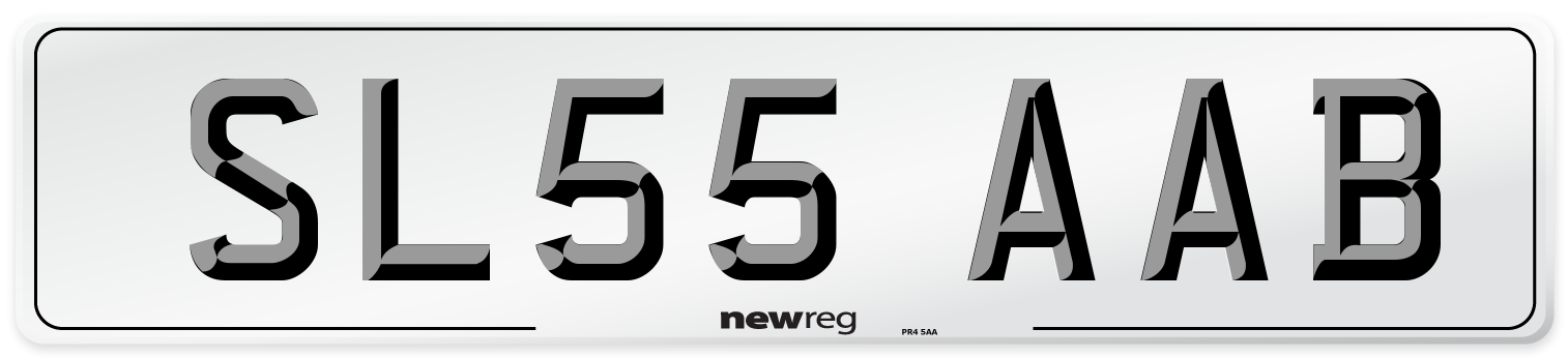 SL55 AAB Number Plate from New Reg